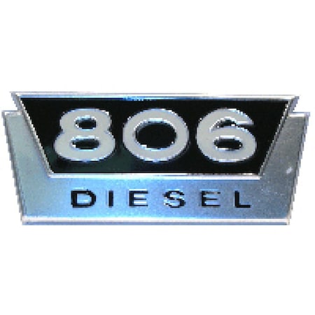 Aftermarket New Side Number Emblem Fits Case-IH Tractor Model 806 Diesel 381558R1